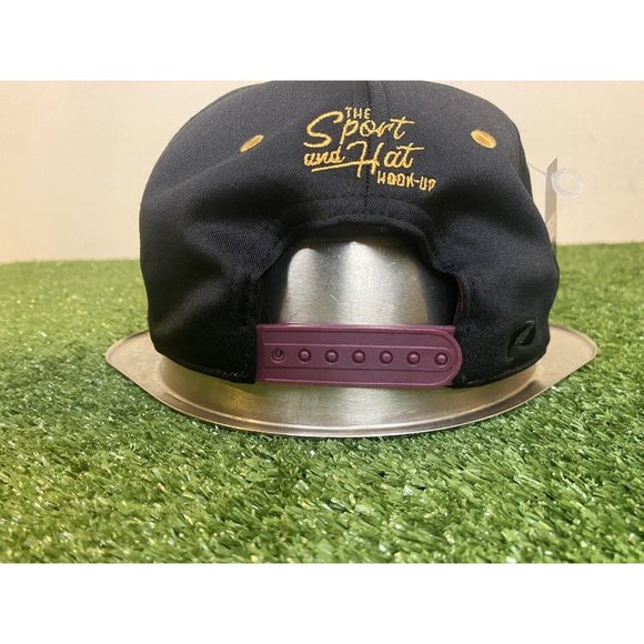 Retro Vintage Inspired Cleveland Cavs Basketball Split Bar Snapback hat gold - Picture 6 of 10